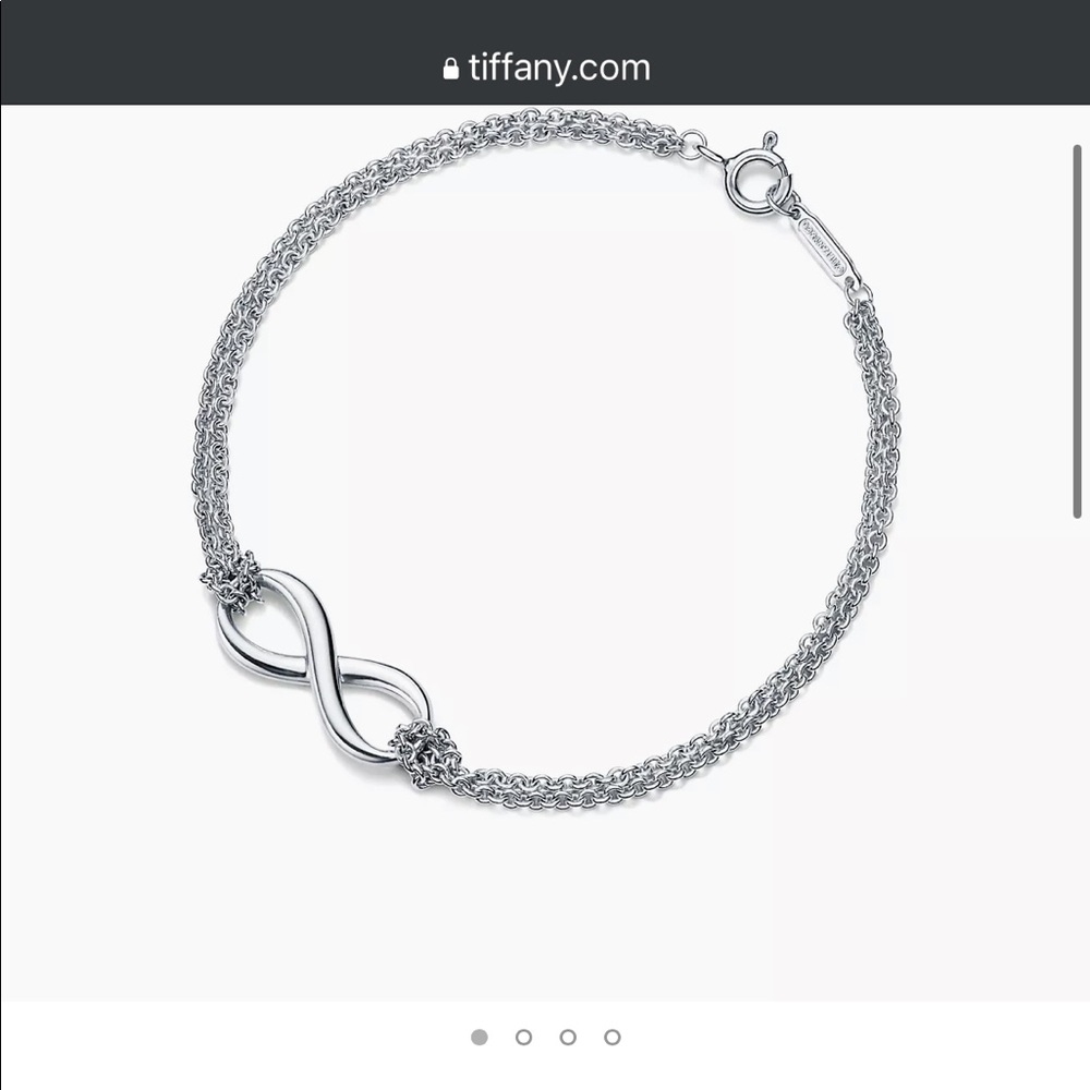 Tiffany co infinity 925 Sterling silver bracelet